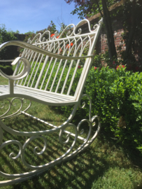 Old metal swing bench