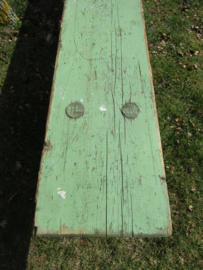 Old wooden bench, green