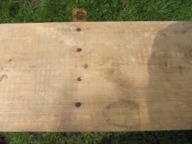 Brocante boeren houten regaal.