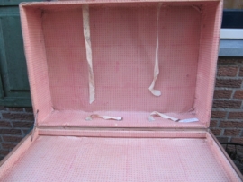 Brocante bruine Franse koffer