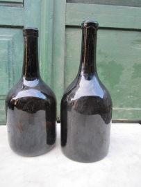 Antique brown bottles