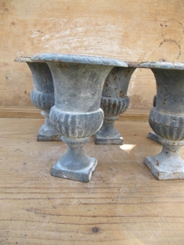 Old cast iron garden urn