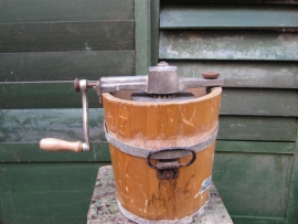 old butter churn