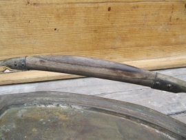 Brocante verzilverde serveer schaal