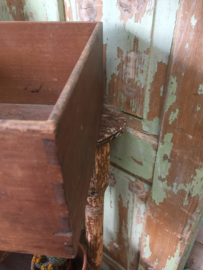 Oude houten kist