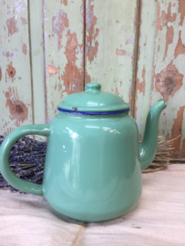 Brocant emaille theepot