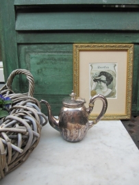 Antique silver plated coffee jug