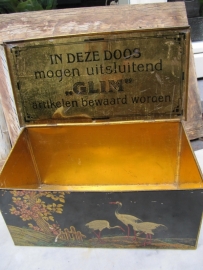 Oud voorraad blik van Glim Wees slim gebruik Glim