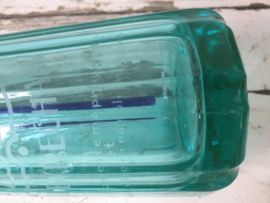 Antieke spuitfles facet groen/blauw