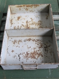 Metal tray / drawer 2 compartments