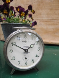 Old French alarm clock chrome