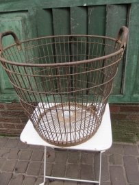 Galvanized old Potato Basket