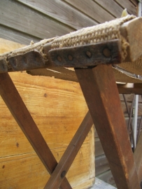 Brocante wooden folding chair