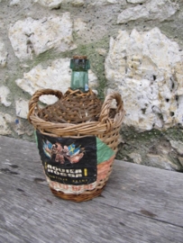 Brocante mandfles 2 liter van Viresa glas