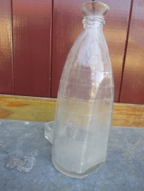 Antieke Franse grote vogeldrink fles