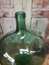 Large glass bottle green 50 liter