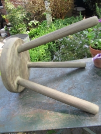 Brocante around old milk stool