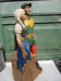 Leuk brocante oud beeld "Robin Hood"