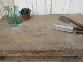 Antiek houten (slagers)hakblok