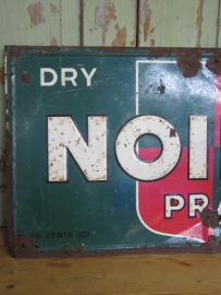 Oud Frans emaille bord van "Noilly Prat"