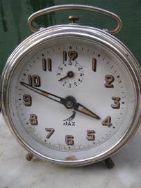 Oude brocante wekker merk Jaz