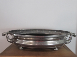 Oval silver rechaud