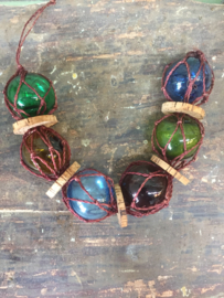 Old little glass floats
