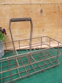 Nice old brocante large French rare bottle rack
