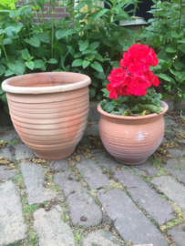 Set of ancient terracotta pots