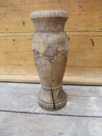 Antique wooden candleholder or ornament
