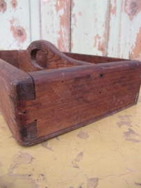 Oude 2vaks houten bak