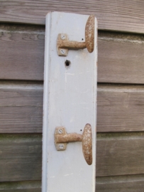 French Brocante gray coat with super 8 hooks