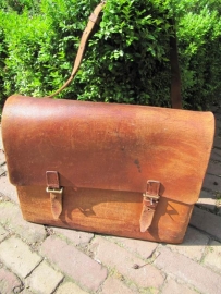 Old big leather bag