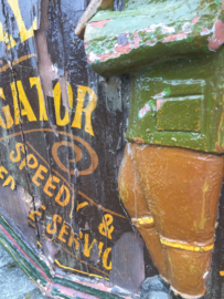 Antiek houten Engels bord