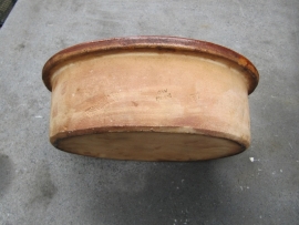 Prachtige brocante paté schaal.