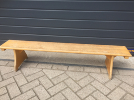 Vintage houten schoolbankje