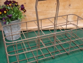 Nice old brocante large French rare bottle rack