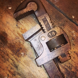 Lovely very old wrench or pliers