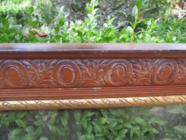 Oude Antieke grote eiken houten heel mooi gedecoreerde lijst