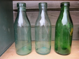 Nice old milk bottles with a capacity of 1 liter