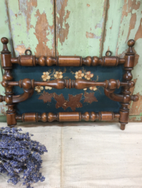 Antieke houten brievenhouder