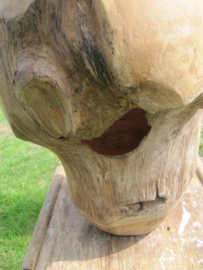 Houten vaas/pot