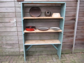 Old wooden regal standing or rack