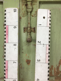 Brocante schoolbord liniaal met greep