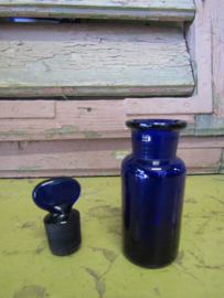 Antiek Frans blauw stolpflesje