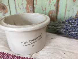Antieke Franse conservenpot