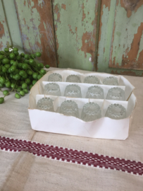 Brocante borrelglaasjes in set van 12