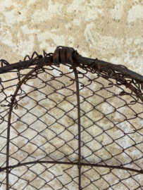 Brocante metalen mand