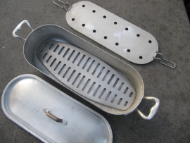 Mooie metalen vispan