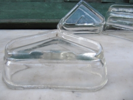 Brocante glass cabinet coasters set of 4